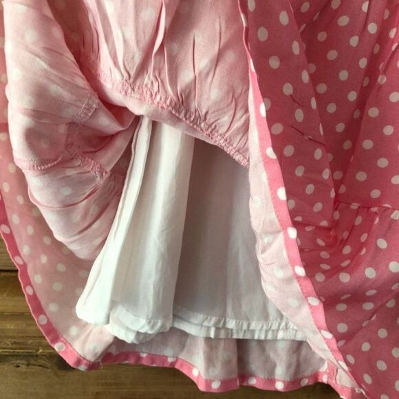 NWT Girl's Belly Button Dress US Size 2 / 3 (98) Pink White Polka Dot Monkey - Picture 5 of 7